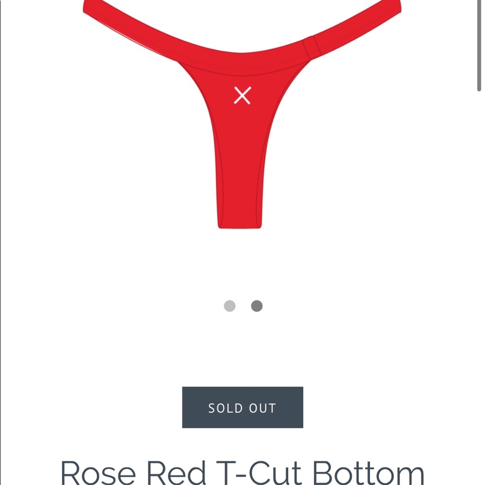 Boutinela Rose Red T-Cut Bottom